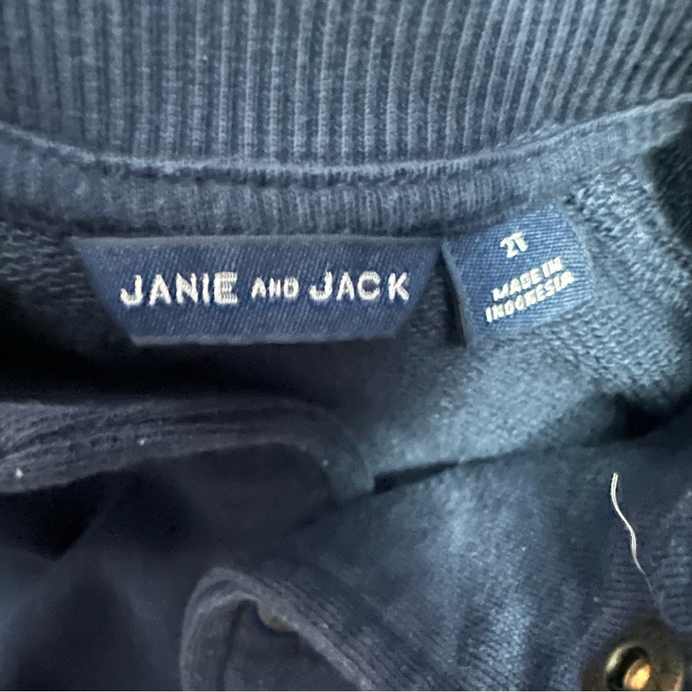 Janie and Jack Navy Jacket with Dog Embroidery - Picture 3 of 4